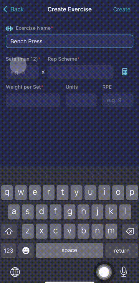 Quickly Build Workouts